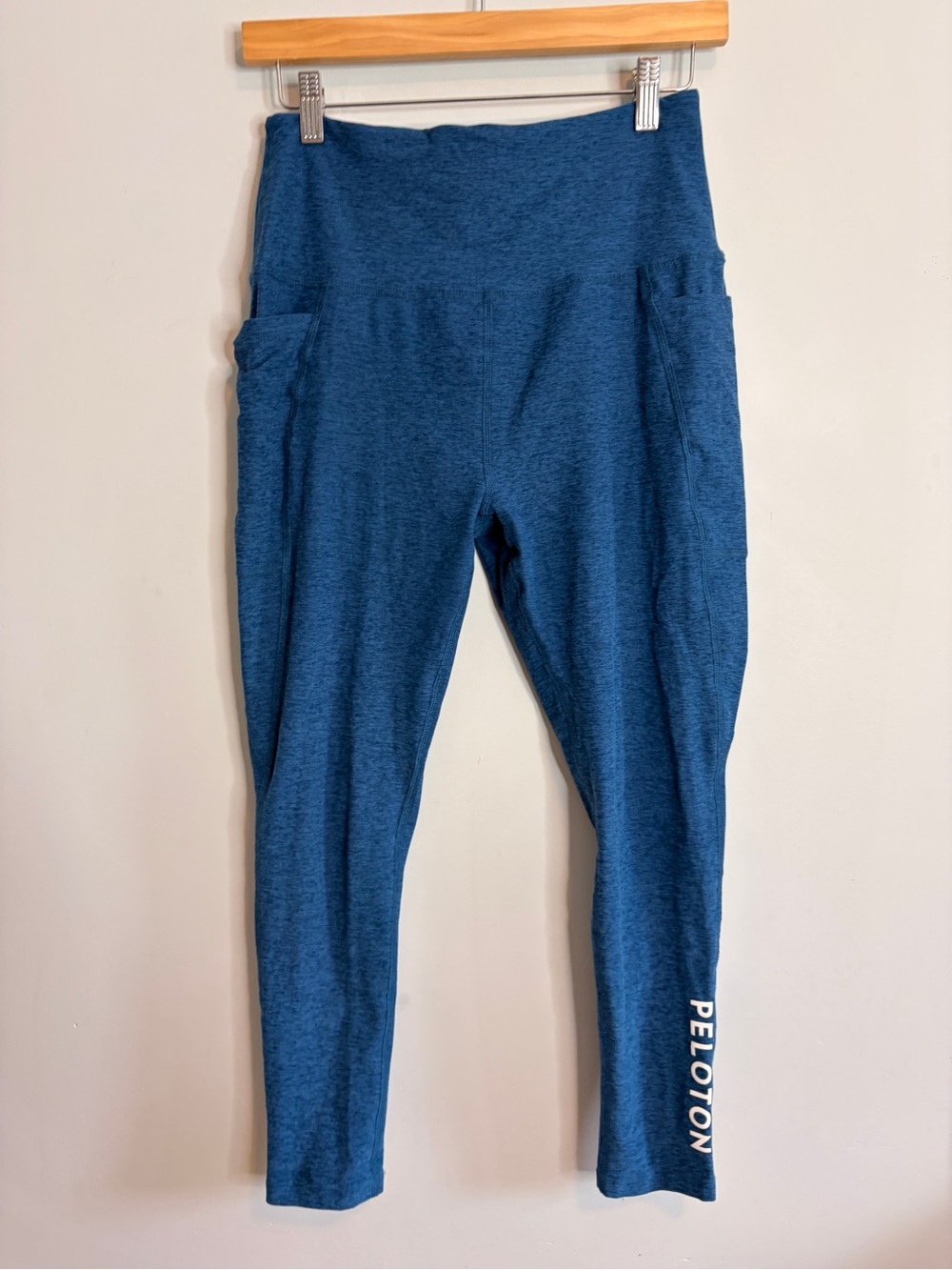 Beyond Yoga x Peloton Blue Performance Leggings Pockets Large